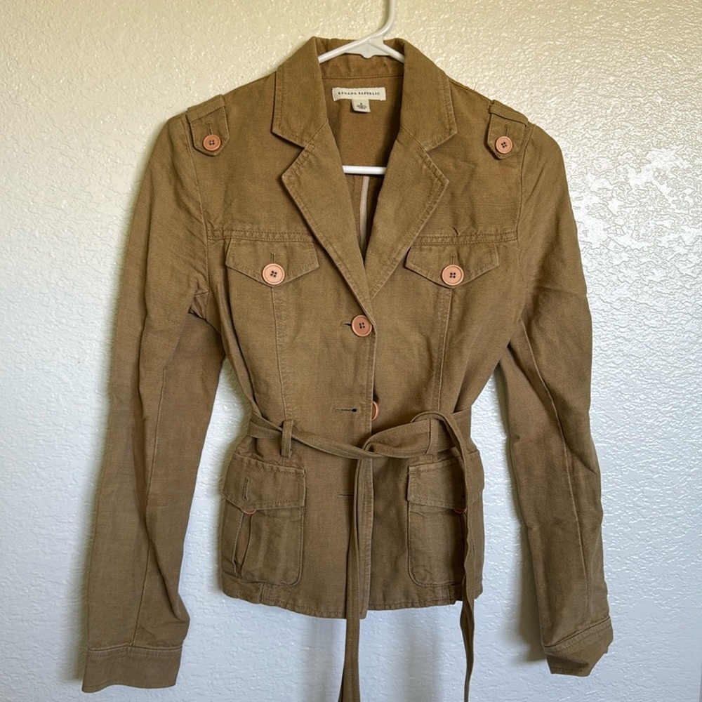 Banana Republic Brown Jacket With Belt S